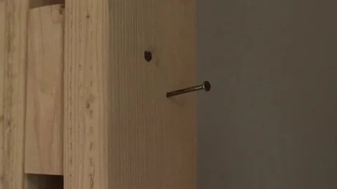 Slow Motion Hammer  Stock Footage 80040438