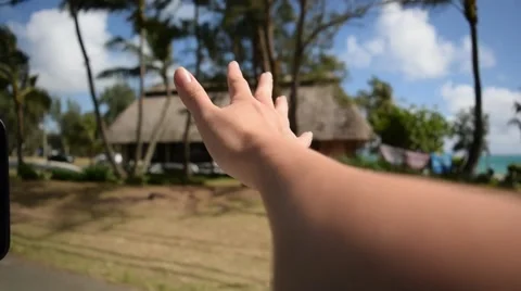 Slow Motion Hand Out Car Window.mp4 스톡 동영상 54806416
