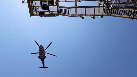 Slow Motion Helicopter Flying. Stock Footage 129530280