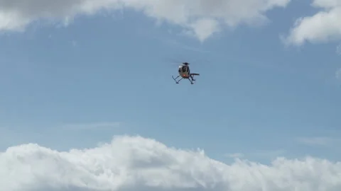 Slow motion Helicopter Stock Footage 165265212