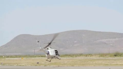 Slow Motion Helicopter Low Altitude Flight Stock Footage 60847317