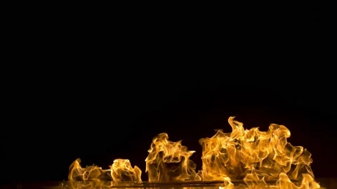 Slow Motion Horizontal Fire Explosion 700fps Stock Footage 170087158