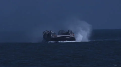 Slow Motion Hovercraft Stock Footage 47462893