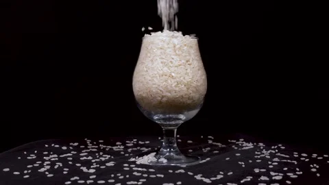Slow Motion Image Of Rice Grains Vídeo Stock 332872715