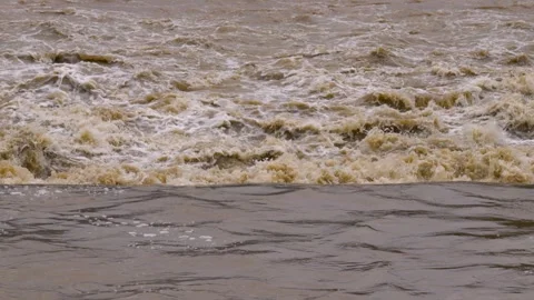 Slow Motion Image of Stream Floods Video stock 331920298