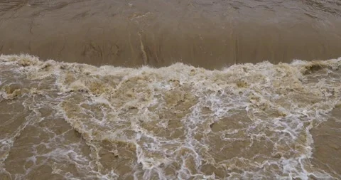 Slow Motion Image of Stream Floods Video stock 332712861