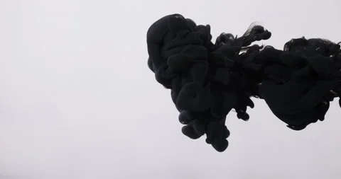 Slow Motion Of The Ink Cloud Stock Footage 170857901