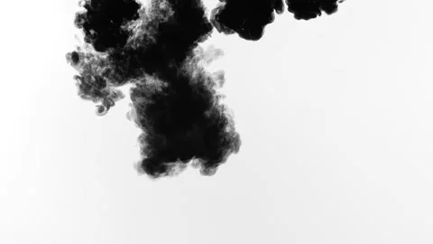 Slow Motion Ink Drop 1 Stock Footage 201159022