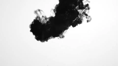 Slow Motion Ink Drop 2 Stock Footage 201159023