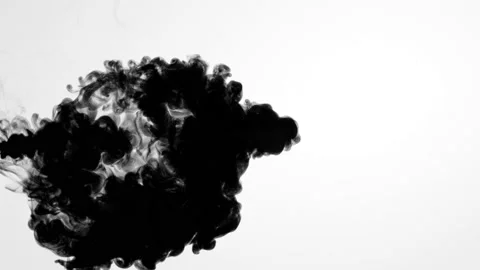 Slow Motion Ink Drop 4 Stock Footage 201159030