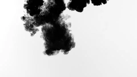 Slow Motion Ink Drop 7 Stock-Footage 201159044