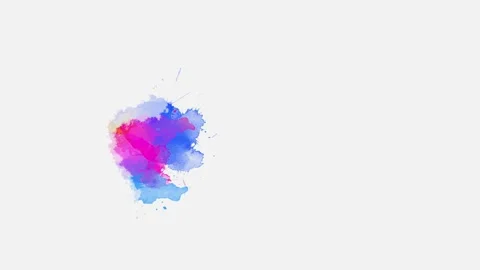 Slow motion ink splash alpha overlay Stock Footage 248051540