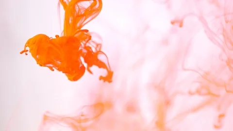 Slow motion ink in water fluid background Stock Footage 107973902