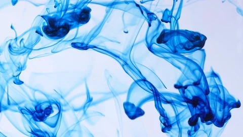 Slow motion ink in water fluid background Stock Footage 107976333