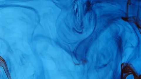 Slow motion ink in water fluid background Stock Footage 107977986