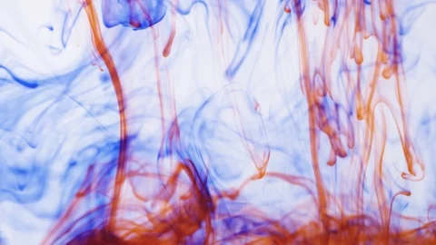 Slow motion ink in water fluid background Stock Footage 107979424