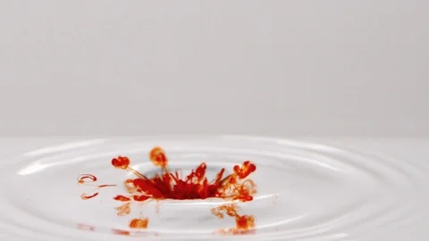 Slow motion ink in water fluid background Stock Footage 107979900