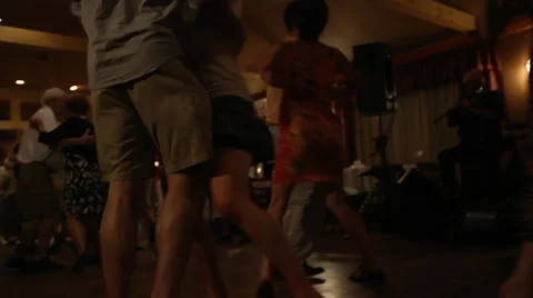 Slow-motion Irish couples dancing Stock Footage 67808122
