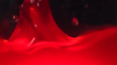 Slow motion jelly drop Stock Footage 68962861
