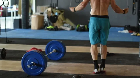 Slow Motion Jump Rope (Double Unders) Stock-Footage 62943807