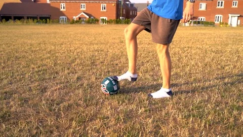 Slow Motion Kick Ups Sun Stock Footage 92903974