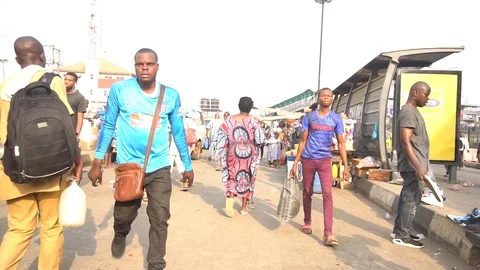 Slow motion in Lagos Stock Footage 124235860
