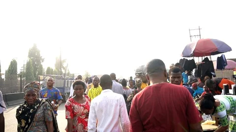 Slow motion in Lagos Stock Footage 124236042