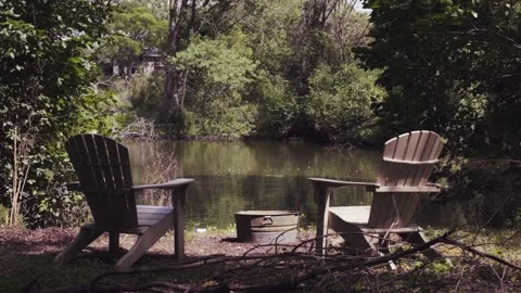 Slow motion lake view 動画素材 202049268