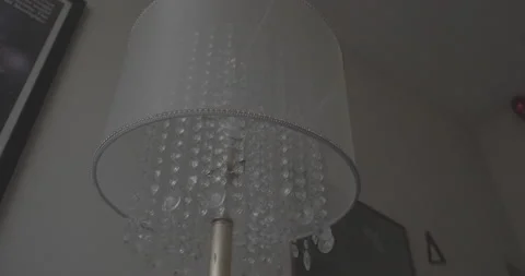 Slow motion lamp crystals Video stock 179712054