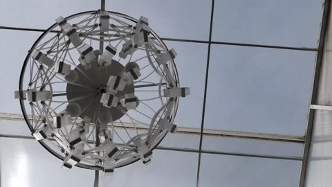 Slow Motion lamp moving through the air Stock Footage 157501433