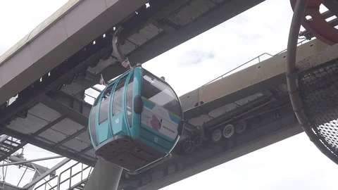 Slow Motion Langkawi Cable Car Video stock 124717474