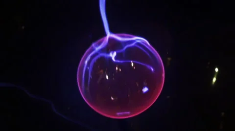 Slow motion large plasma ball Video stock 68819649