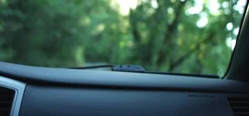 Slow Motion Lens Flare Through Windshield Stock Footage 85821805