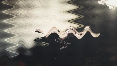 Slow motion light and dark water puddle wavy abstract composition. Stock Footage 250535828