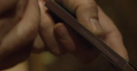 Slow motion lighting a match Stock Footage 56919150