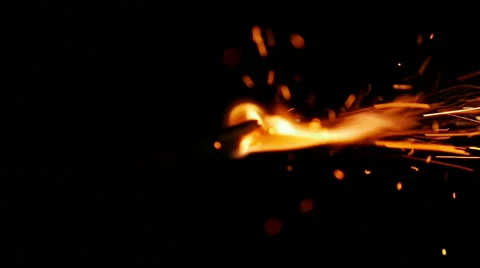 Slow Motion Lighting Sparkler Stockbeeldmateriaal 39983541