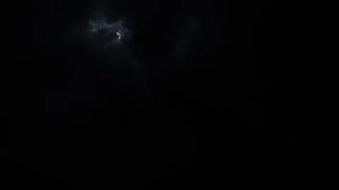 Slow motion lightning behind thunderstorm clouds Stock Footage 92111366