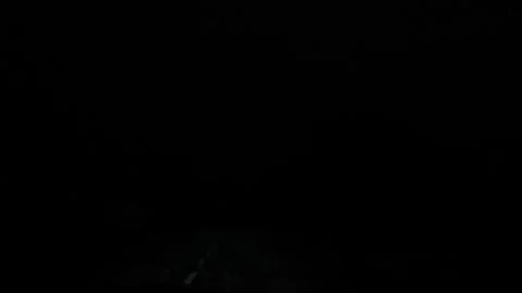 Slow-motion of the Lightning at Night on Road in the City Stock Footage 251889660