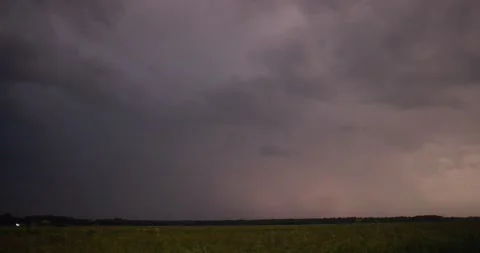 Slow motion lightning strike, thunderstorm concept Stock Footage 199602540