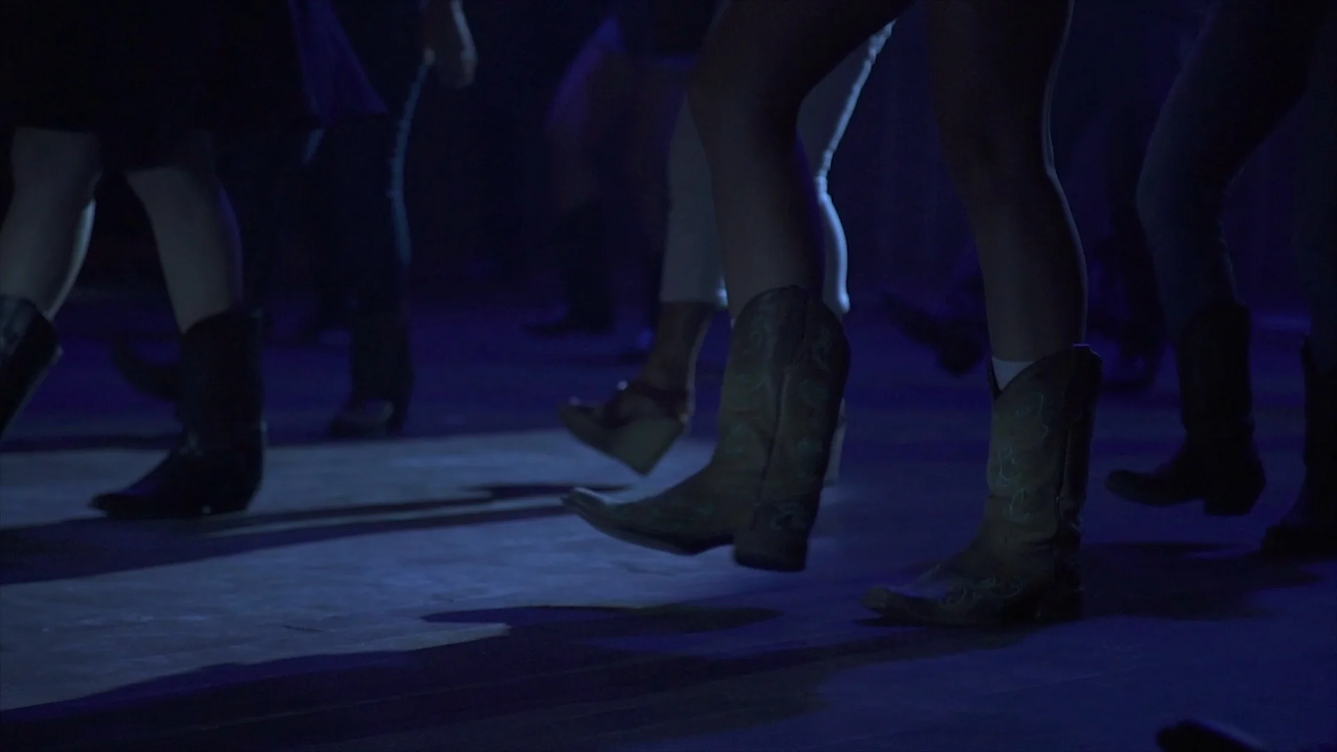 Slow Motion Line Dance | Stock Video | Pond5