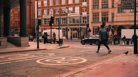 Slow Motion London Video stock 99266852