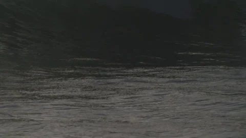 Slow motion long shots of waves during Hurricane Ignacio 2015 Stock Footage 69748232