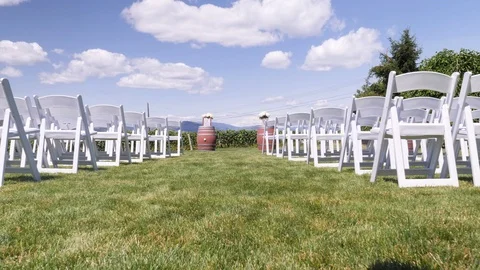 Slow motion low angle shot of wedding ceremony	 Stock Footage 122609276