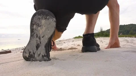 Slow motion Low Start Stock Footage 89250322