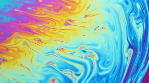 Slow motion macro bubble colors natural abstract. Vídeo Stock 10604586
