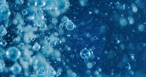 Slow motion macro of micro particles in a liquid are analyzed with microscope. Stock-Footage 114775988