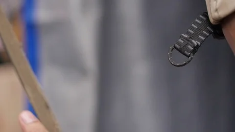 Slow motion of a man pulling a rope Stock Footage 75887611