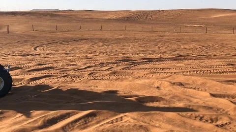 Slow motion man turning on a quad bike Stock-Footage 123352653
