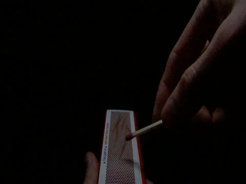 Slow Motion Match Strike Towards Camera 2(HD) Stock Footage 366108