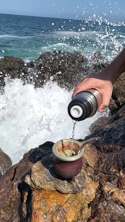 Slow Motion Mate and Waves Video stock 171032065